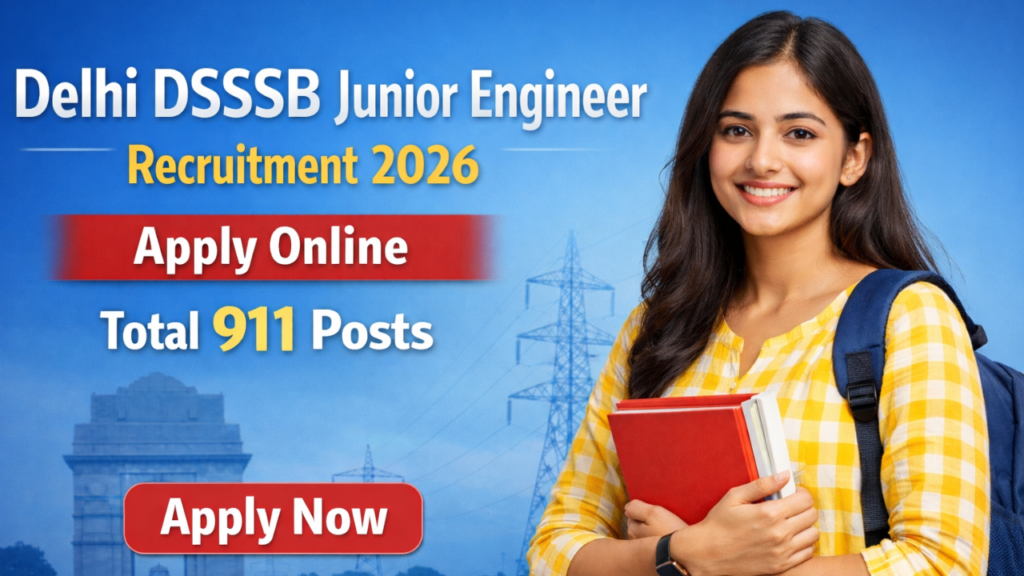 DSSSB Junior Engineer Recruitment 2026
