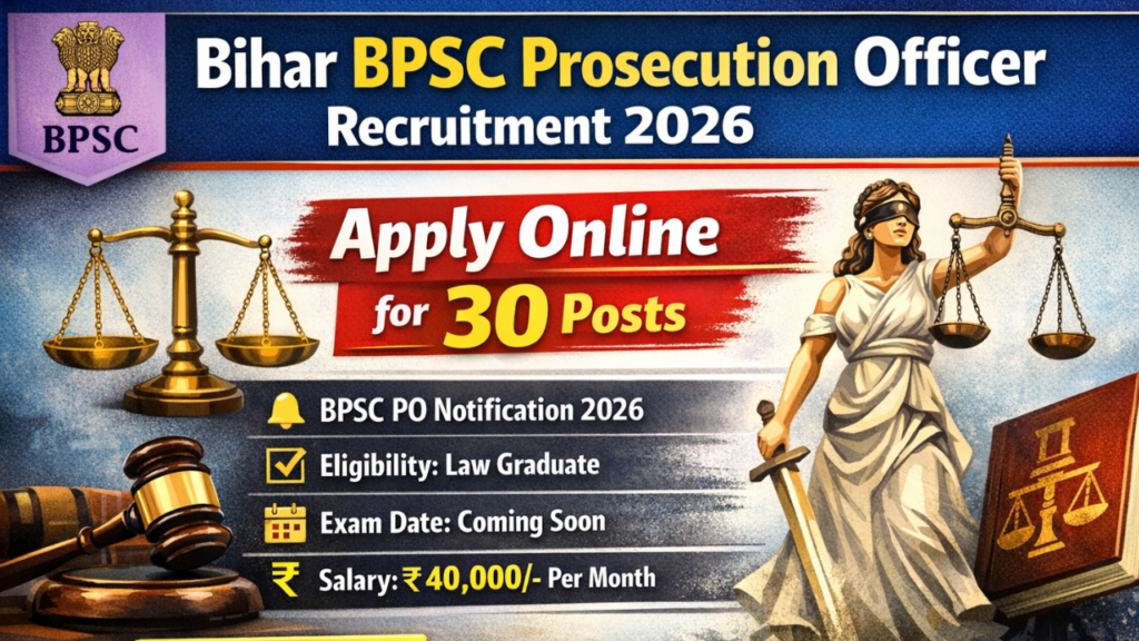 Bihar BPSC Prosecution Officer Recruitment 2026